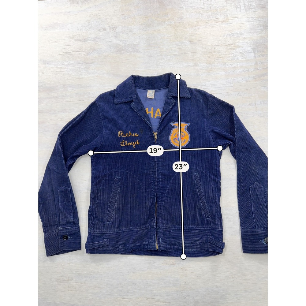 Vintage 70s FFA Future Farmers America Corduroy Jacke… - Gem